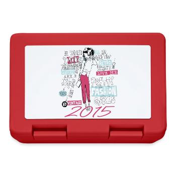 Vintage 2015 Gift Birthday 2015 Girl 2015 - Lunchbox - red - Front