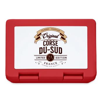 Departement Corse-du-Sud Frankreich - Brotdose - Rot - Vorne