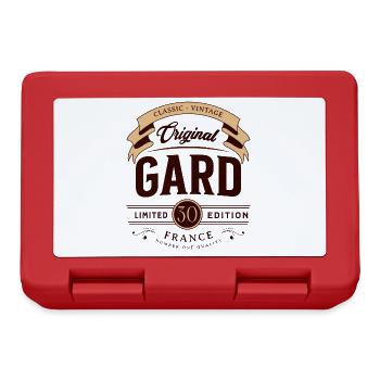 Vintage Gard Departement Frankreich - Brotdose - Rot - Vorne