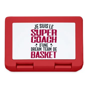 Ich bin der Supertrainer eines Basketball-Dreamteams - Brotdose - Rot - Vorne