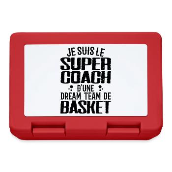 Ich bin der Supertrainer eines Basketball-Dreamteams - Brotdose - Rot - Vorne