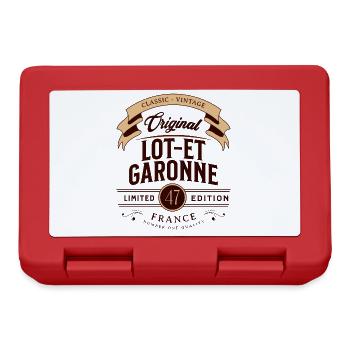 Lot-et-Garonne Département France - Boîte à goûter - rouge - Devant