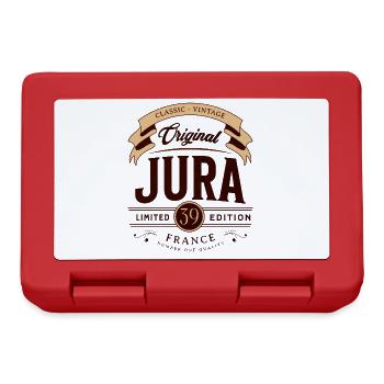 Vintage Jura Département France - Boîte à goûter - rouge - Devant