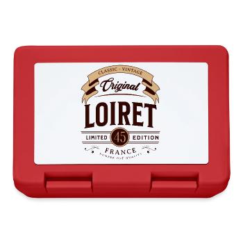Vintage Loiret Département France - Boîte à goûter - rouge - Devant