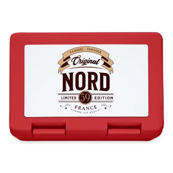 Nord Département France - Boîte à goûter - rouge - Devant