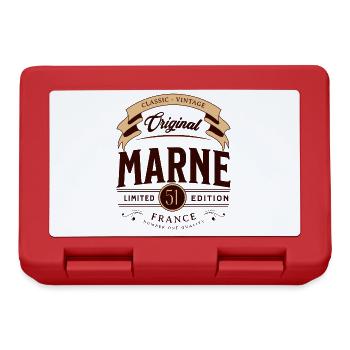 Marne Department France - Lunchbox - red - Front