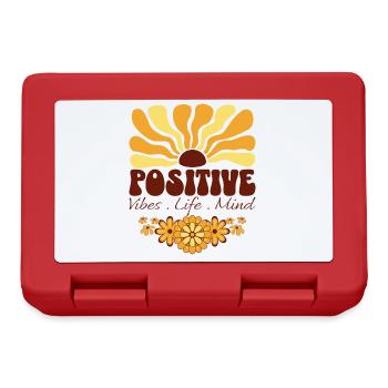 Rétro Slogan Femme Positive - Boîte à goûter - rouge - Devant