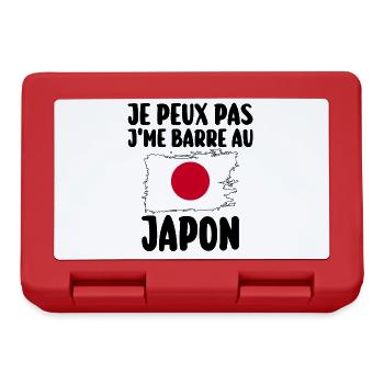 J'Me Barre au Japon Voyage Cadeau - Boîte à goûter - rouge - Devant