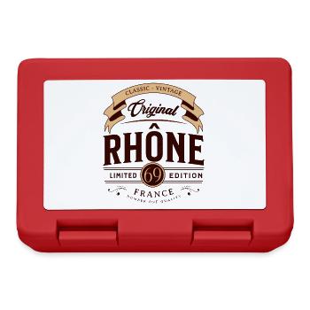 Rhône Département France - Boîte à goûter - rouge - Devant