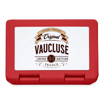Vaucluse Département France - Boîte à goûter - rouge - Devant