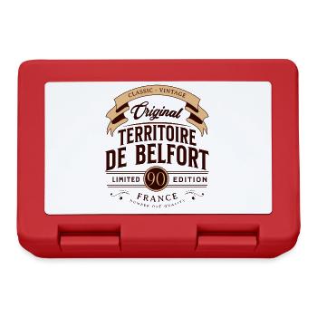Territory of Belfort Department France - Lunchbox - red - Front