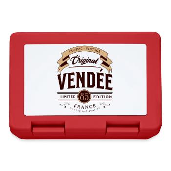 Vendée Département France - Boîte à goûter - rouge - Devant