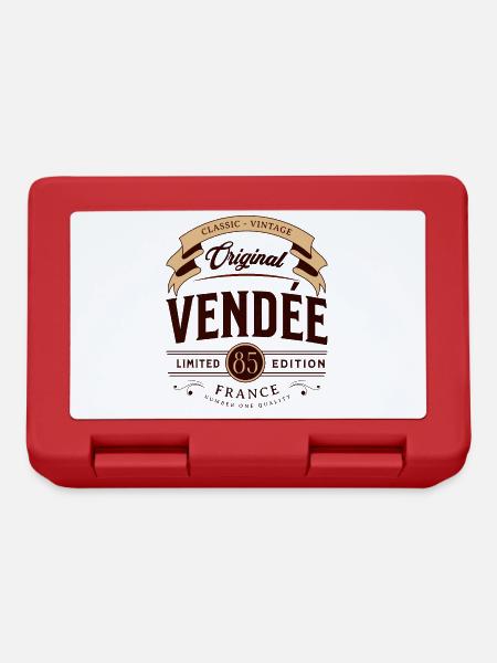 Vendée Département France - Boîte à goûter - rouge