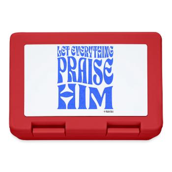 Christentum Christlicher Bibelvers - Brotdose - Rot - Vorne