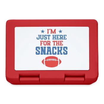 I'm just here for the snacks - Lunchbox - red - Front