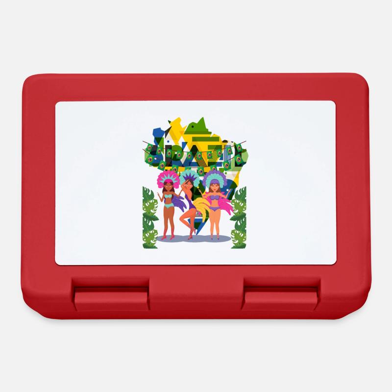 Brésil Carnaval Rio de Janeiro - Boîte à goûter - rouge