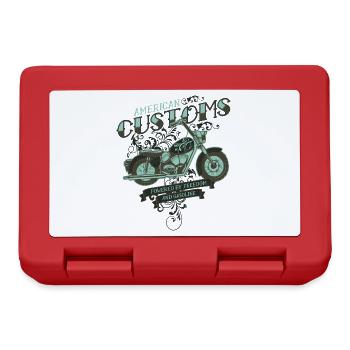 Moto motocycliste moto - Boîte à goûter - rouge - Devant