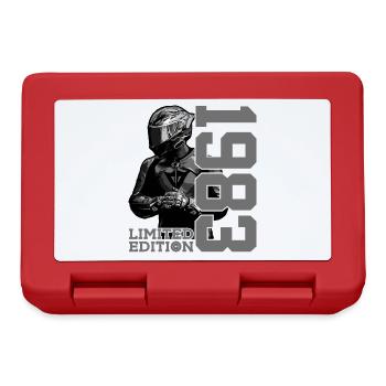 LIMITED EDITION 1983 MOTORCYCLE 43RD BIRTHDAY - Lunchbox - red - Front