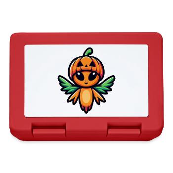 Halloween Außerirdischer Engel Alien Lustig - Brotdose - Rot - Vorne