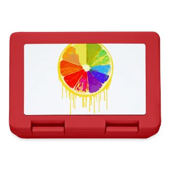 colorful fruit,orange,colorful,graffiti,LGBT - Lunchbox - red - Front