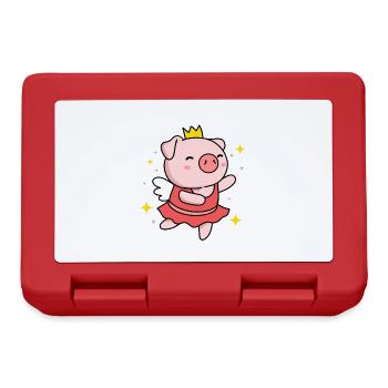 Pig ballerina gift for ballerina - Lunchbox - red - Front