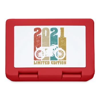 Vintage Moto 2021 Rétro Cadeau D'anniversaire - Boîte à goûter - rouge - Devant