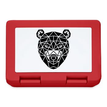 Bear's Head - Lunchbox - red - Front