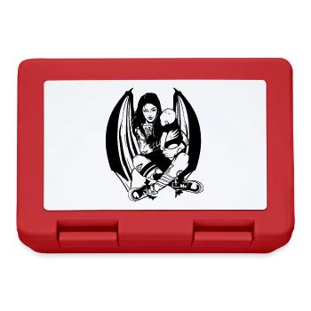 GOTH MAMA WERDENDE MUTTER GOTHIC - Brotdose - Rot - Vorne