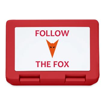 ★ Designfarben änderbar ★ Follow the fox (Fuchs) - Brotdose - Rot - Vorne