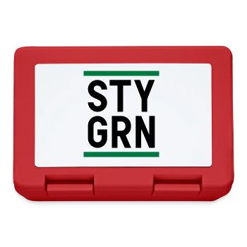 Sty grn (lignes) - Boîte à goûter - rouge - Devant