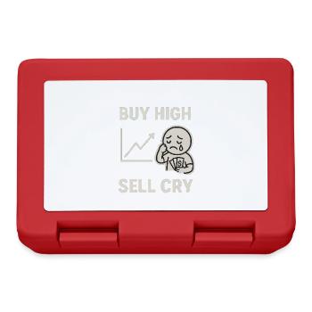 BUY HIGH SELL CRY - Brotdose - Rot - Vorne