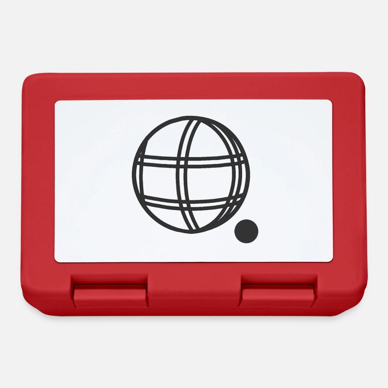 Boccia Boule Ball Sticker Minimaliste - Boîte à goûter - rouge