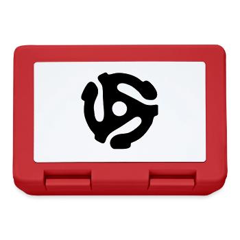 45 rpm vinyl adapter - Lunchbox - red - Front