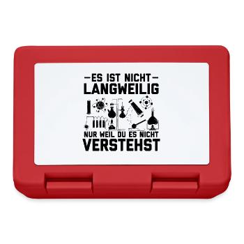 Chemiker - Brotdose - Rot - Vorne
