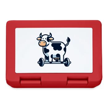 Dancing Cat Pizza Cool Pizza Lover Cartoon - Lunchbox - red - Front