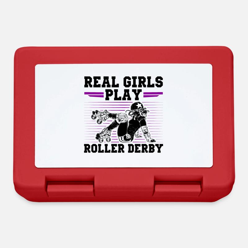 Roller Derby Mädchen - Brotdose - Rot