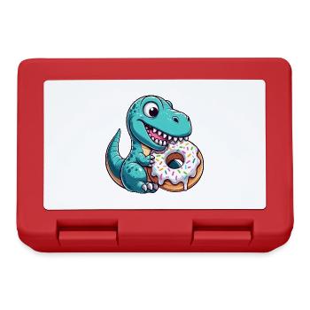 Dino T-Rex Bonbons aux beignets - Boîte à goûter - rouge - Devant