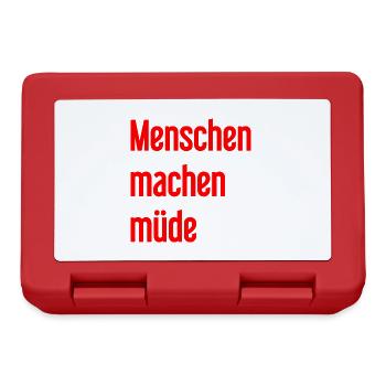 People make you tired - Funny saying - Lunchbox - red - Front