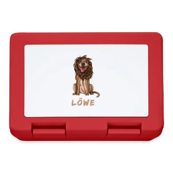 löwe - Brotdose - Rot - Vorne