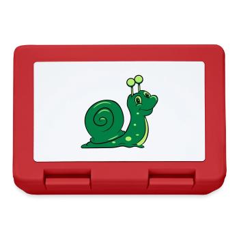Snail Funny Kids - Lunchbox - red - Front