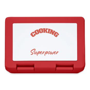 cooking superpower cook - Lunchbox - red - Front