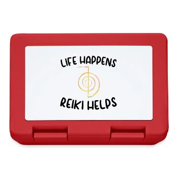 Reiki Gift Idea | Reiki Master Reiki Crystals - Lunchbox - red - Front