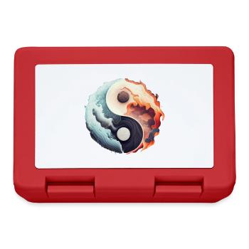 Ying Yang - Water vs Stone in Fire - Lunchbox - red - Front