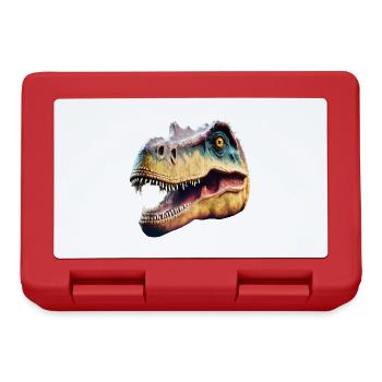 Dino Head - Dinosaur Head - Lunchbox - red - Front