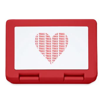 Love TEKK - Brotdose - Rot - Vorne