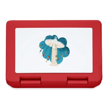 Chain Carousel Vintage Retro Nostalgia - Lunchbox - red - Front