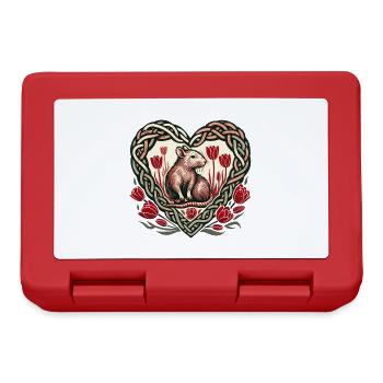 Cute Pet Rat Heart Celtic Heart Rodent - Lunchbox - red - Front