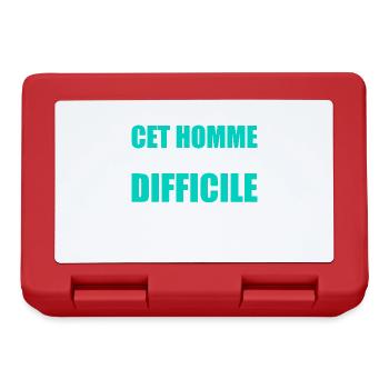 This man is hard to bear - Lunchbox - red - Front