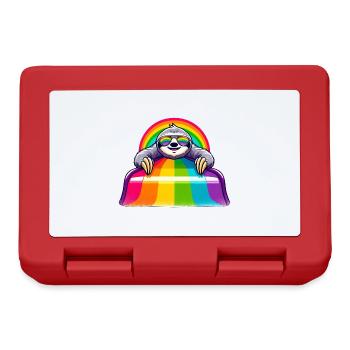 LGBTQ Pride Sloth Rainbow Playground - Lunchbox - red - Front