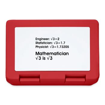 Math Teacher - Lunchbox - red - Front